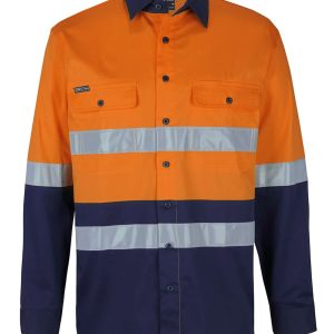 Hi Vis (D+N) L/S Taped Safe Stretch Shirts
