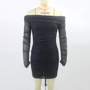 Bodycon Dress Long Sleeve Sexy Elegant Club Night Party Dresses