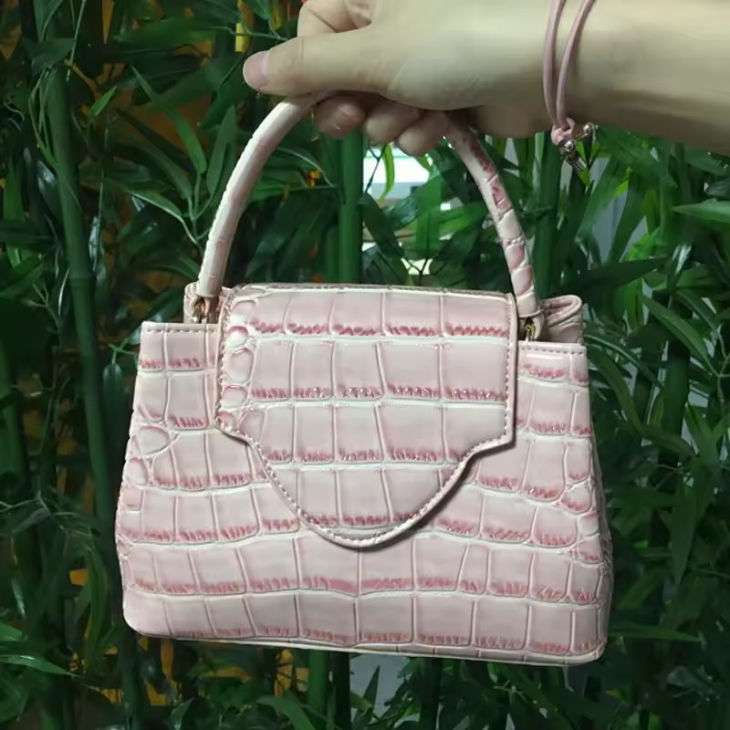 Elegant Hasp Open Pocket PU Leather Tote Party Handbag
