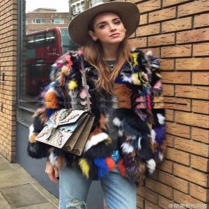 High Quality Patchwork Design Windproof Christmas Coat