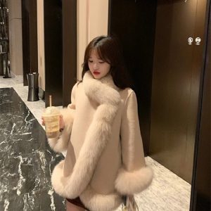 Korean style Casual Handmade Short Coat
