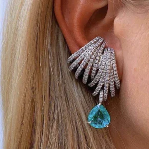 Luxury Trendy Cubic Zircon Anniversary Dance Party Earrings