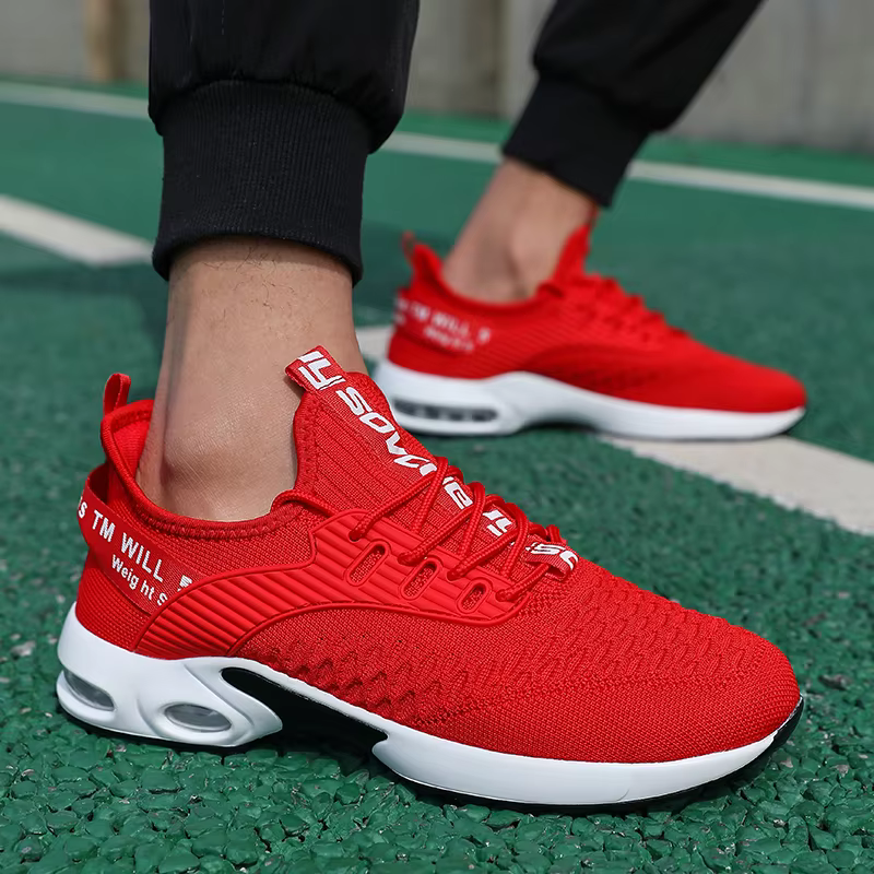 Men’s Soft Sneakers Breathable Mesh Fashionable Sports Style Shoes