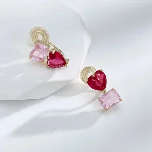 Cute Zircon Copper Clip Non-pierced Earrings