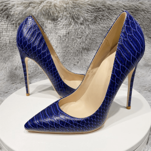 Sexy Embossed Snake Leather High Heels Shoes for Women Pointed Toe Slip On Ladies Stiletto Pumps 8 10 12Cm Fashion Party Shoes