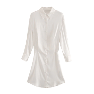 Turn Down Collar Casual Dresses