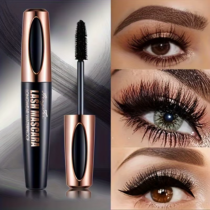 Waterproof And Smudge-Proof Long-Lasting Natural 4D Lash Mascara