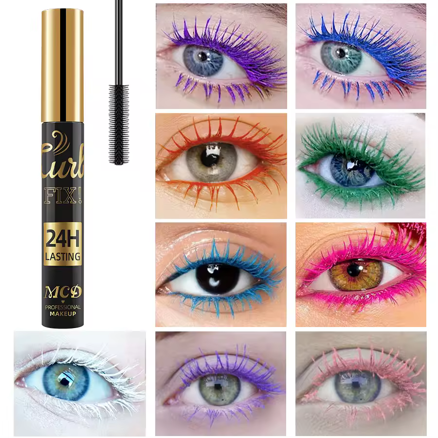 Waterproof Colorful Curling Mascara Eyelashes Extension Multicolor Lashes