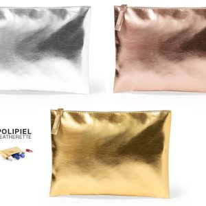 Metallic Beauty Bags