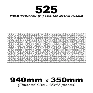 Grantham 525 Piece Panoramic Jigsaw 940x350mm
